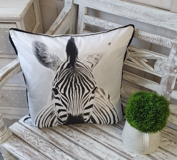 Kissenbezug NICO ZEBRA 45x45 cm Tiere Baumwolle