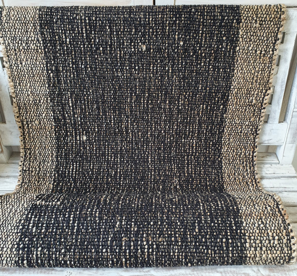 Teppich Läufer CAROLL 70x200cm schwarz sand